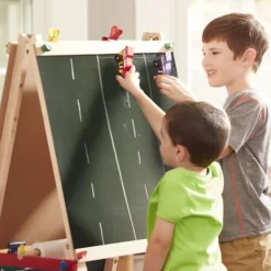 Clearance Melissa u0026 Doug Deluxe Wooden Standing Art Easel
