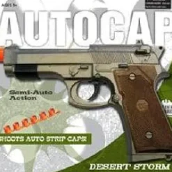 Best Parris Toys Desert Storm Autocap Toy Gun 9" Long