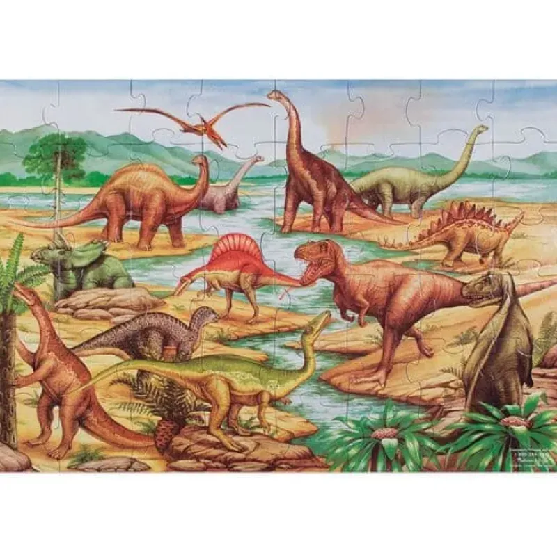 Melissa u0026 Doug Dinosaurs Floor Puzzle - 48 Pieces