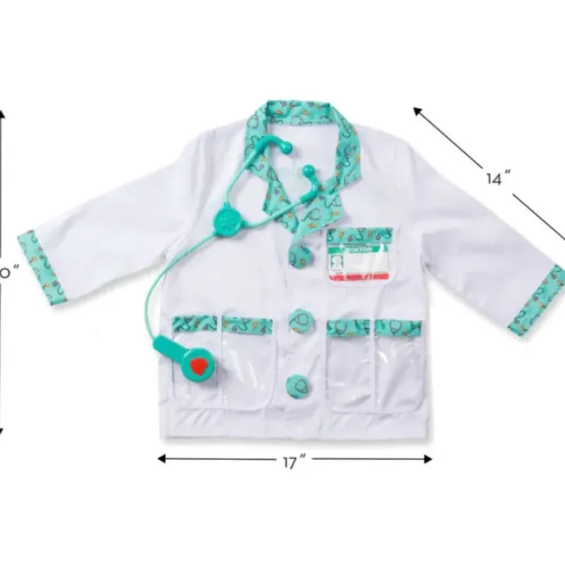 Outlet Melissa u0026 Doug Doctor Role Play Dress-up Costume Set