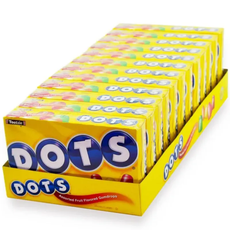 Best Tootsie DOTS Original Fruit Flavored Gum Drops 6.5 oz. Theater Box