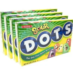 Best Tootsie DOTS Sours Fruit Flavored Gum Drops 6.5 oz. Theater Box