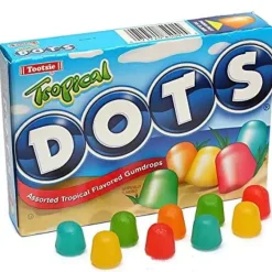 Online Tootsie DOTS Tropical Fruit Flavored Gum Drops 6.5 oz. Theater Box