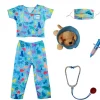 Creative Education Dress Up Careers Veterinarian Scrubs with Accessories