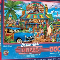 Sale MasterPieces Drive-Ins, Diners, and Dives - The Surf Dog Grill - 550 Piece Puzzle