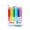 Outlet Ooly Dual Tone Double Ended Brush Markers - Set of 12