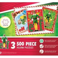 Online MasterPieces Elf - 3-Pack - 500 Piece Puzzles