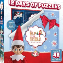 Discount MasterPieces Elf on the Shelf - Advent Calendar - 12 48pc Puzzles