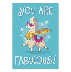 Peaceable Kingdom Empowerment - Fabulous Llama Card
