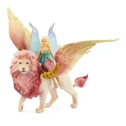 New Schleich Fairy in Flight on Winged Lion