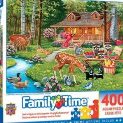 Hot MasterPieces Family Time - Creekside Gathering - 400 Piece Puzzle