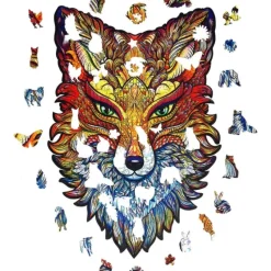 Sale Unidragon Fiery Fox Wooden Puzzle