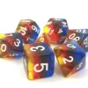New Legacy Dice Fire Cloud - 7 Dice Set with Bag