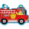 Discount Peaceable Kingdom Fire Truck Die Cut Birthday Card