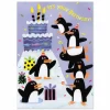 Sale Peaceable Kingdom Flocked Penguin Birthday Card