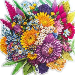 New Unidragon Flora - Blooming Bouquet Wooden Puzzle - 200 Pieces