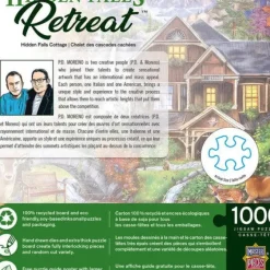Online MasterPieces Flower Cottages - Hidden Falls Cottage - 1000 Piece Puzzle