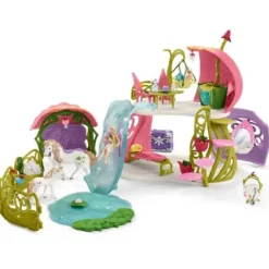 New Schleich Flower House with Lake + Stable