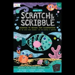 New Ooly Friendly Fish Scratch and Scribble Mini Scratch Art Kit
