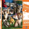 Clearance MasterPieces Furry Friends - Butterfly Chasers - 1000 Piece Puzzle