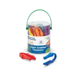 New Learning Resources Gator Grabber Tweezers, Set of 12