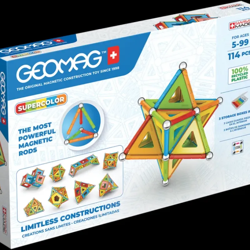 Geomag Supercolor Panels Recycled 114 Pieces
