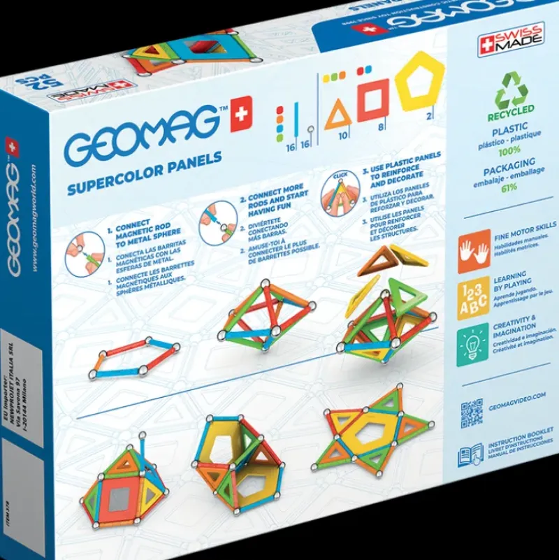 New Geomag Supercolor Panels Recycled 52 Pieces