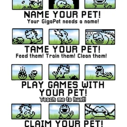 Tangle Giga Pets Collector’s Edition Nostalgic 90s Toy, 3D Pet T-Rex