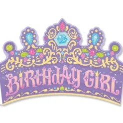 Discount Peaceable Kingdom Glitter Crown Birthday Card