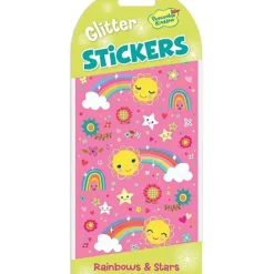 Best Peaceable Kingdom Glitter Sticker Pack - Rainbow & Stars