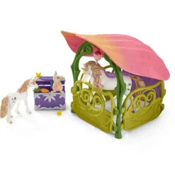 Discount Schleich Glittering Flower House with Unicorns, Lake and Stable