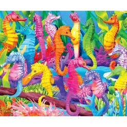 Online MasterPieces Glow in the Dark - Singing Seahorses - 300 Piece Puzzle