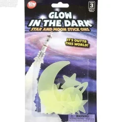 The Toy Network Glow In The Dark Star And Moon Stick-Ons