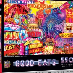 Sale MasterPieces Good Eats - Fairground Nights - 550 Piece Puzzle