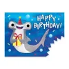 Hot Peaceable Kingdom Googly Eyes - Shark Birthday Card