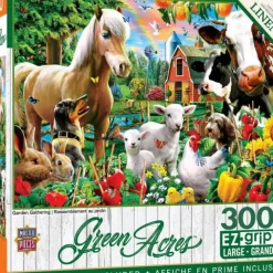 Sale MasterPieces Green Acres - Garden Gathering - 300 Piece EzGrip Puzzle