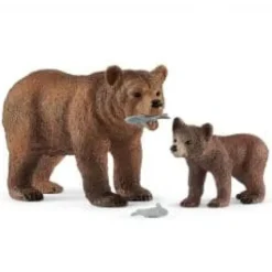 Schleich Grizzly Bear Mother with Cub
