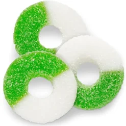 Clearance Albanese Confectionery Gummi Apple Rings 4.5 lb. Bag