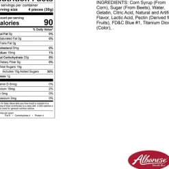 Online Albanese Confectionery Gummi Blue Raspberry Rings 4.5 lb. Bag