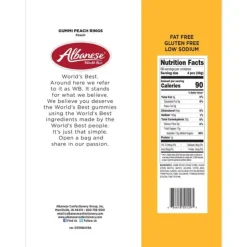Online Albanese Confectionery Gummi Peach Rings 4.5 lb. Bag