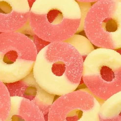 Sale Albanese Confectionery Gummi Strawberry Banana Rings 4.5 lb. Bag