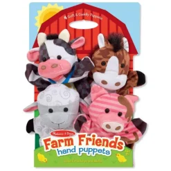 Melissa u0026 Doug Hand Puppets Farm Friends
