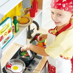 Hape Deluxe Kitchen Playset With Fan Fryer