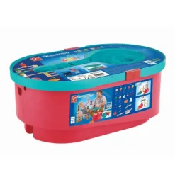 New Hape Quadrilla Stack Track Bucket Set Wooden Marble Run Blocks