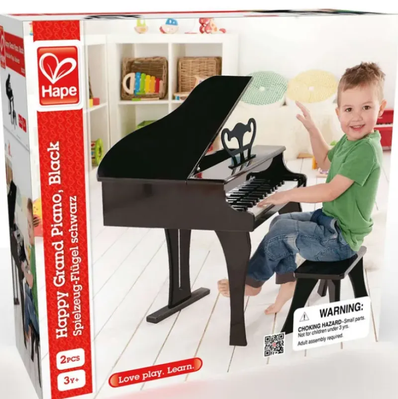 Online Hape Happy Grand Piano - Black