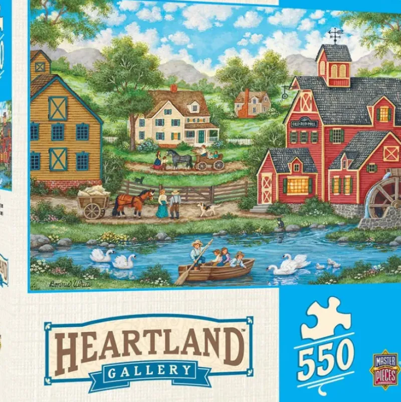 Best MasterPieces Heartland Collection - Swan Pond -550 Piece Puzzle