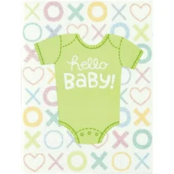Clearance Peaceable Kingdom Hello Baby Glitter Card