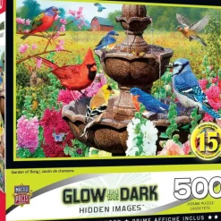 Discount MasterPieces Hidden Images Glow In The Dark - Garden of Song - 500 Piece Puzzle