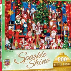 Clearance MasterPieces Holiday - Holiday Festivities - 500 Piece Glitter Puzzle