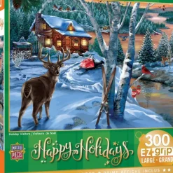 Discount MasterPieces Holiday - Holiday Visitors - 300 Piece EzGrip Puzzle